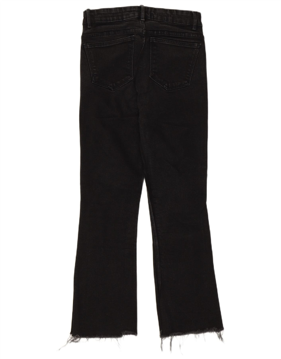 Zara Dame Bootcut Jeans EU 38 Small W28 L25 Sort Bomuld