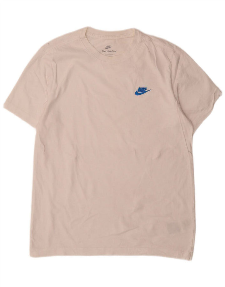 Nike T-shirt top mellem mænd, hvid bomuld