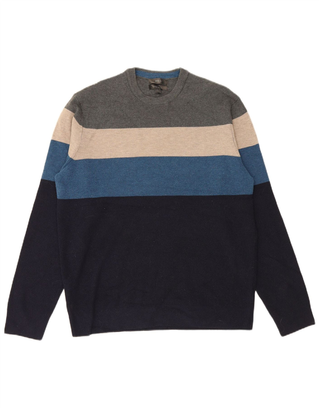 Marks & Spencer Herretrøje med rund hals, stor flerfarvet