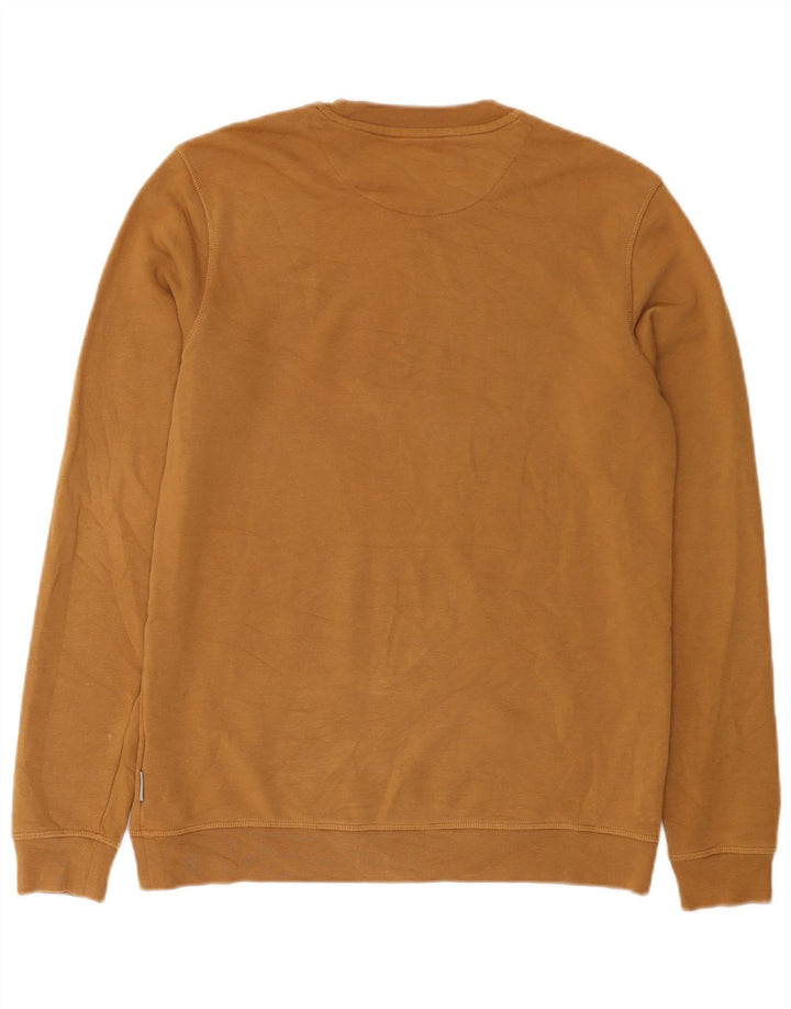 Ted Baker Herre grafisk sweatshirt trøje størrelse 2 Lille brun bomuld