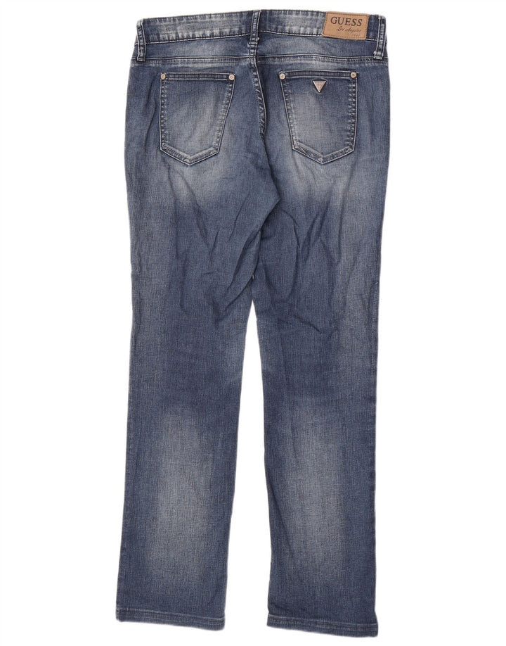 Guess Dame Nicole Straight Jeans W30 L30 Marineblå