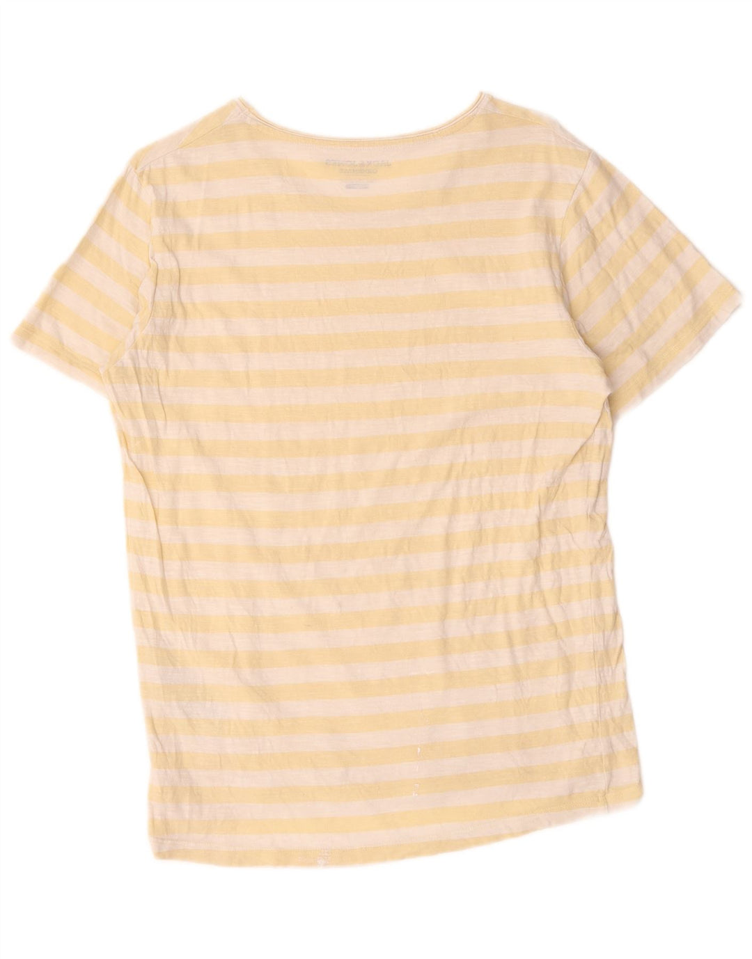 Jack & Jones herre T-shirt top mellem gul stribet bomuld