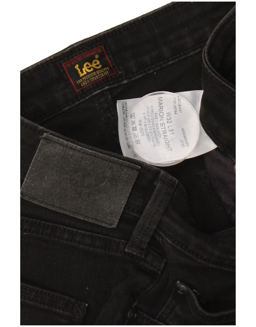 Lee Dame Marion Straight Jeans W32 L31 Sort Bomuld