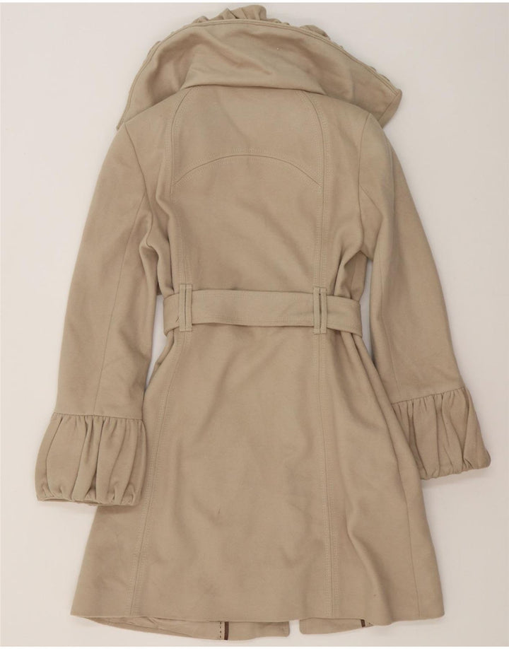 Zara Trench Coat til kvinder UK 10 Lille Grå Uld