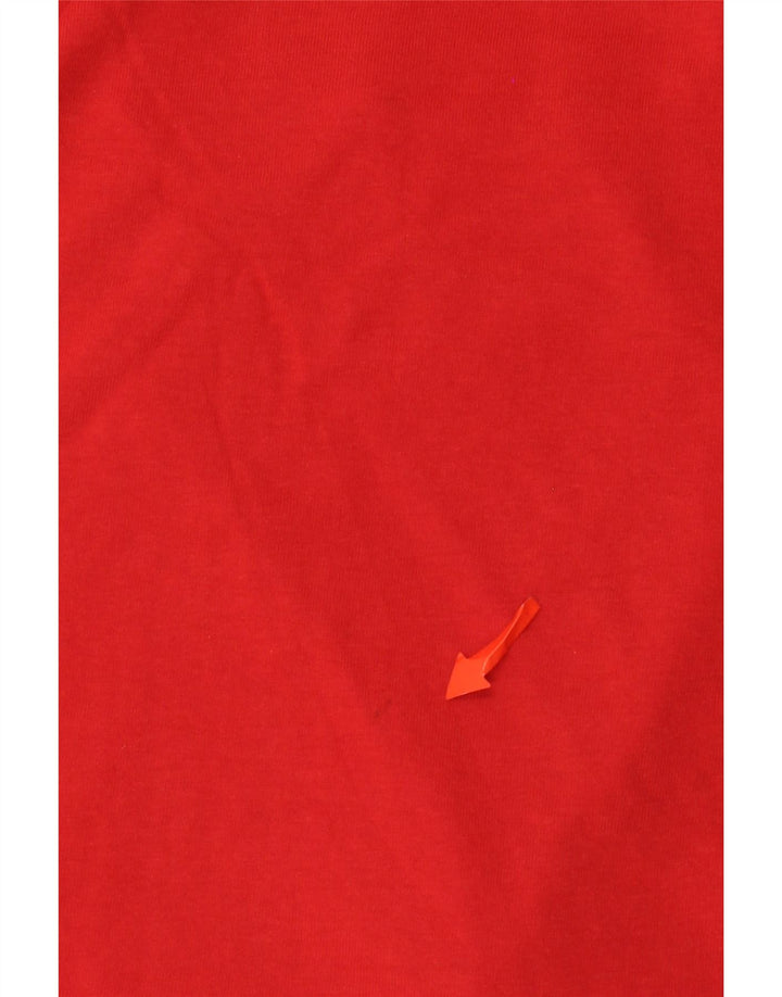 Kappa Herre T-Shirt Top Stor Rød Bomuld