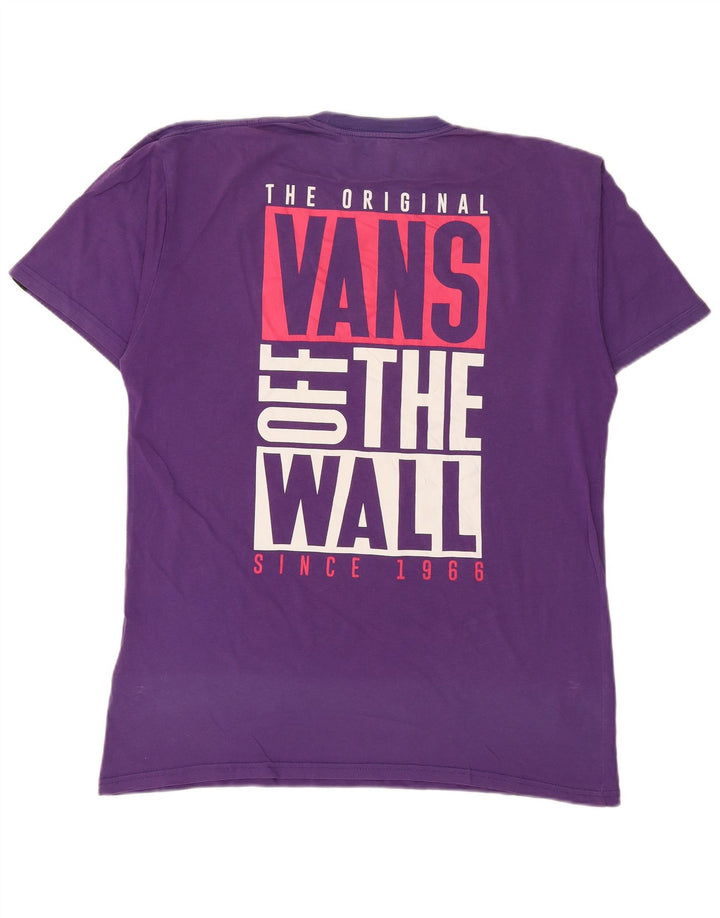 Vans Herre Classic Fit Grafisk T-Shirt Top Stor Lilla Bomuld