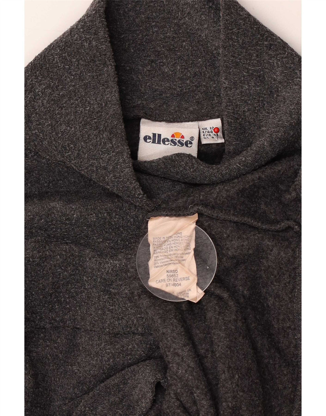 Ellesse Dame Fleece Jumper UK 12 Medium Grå Polyester