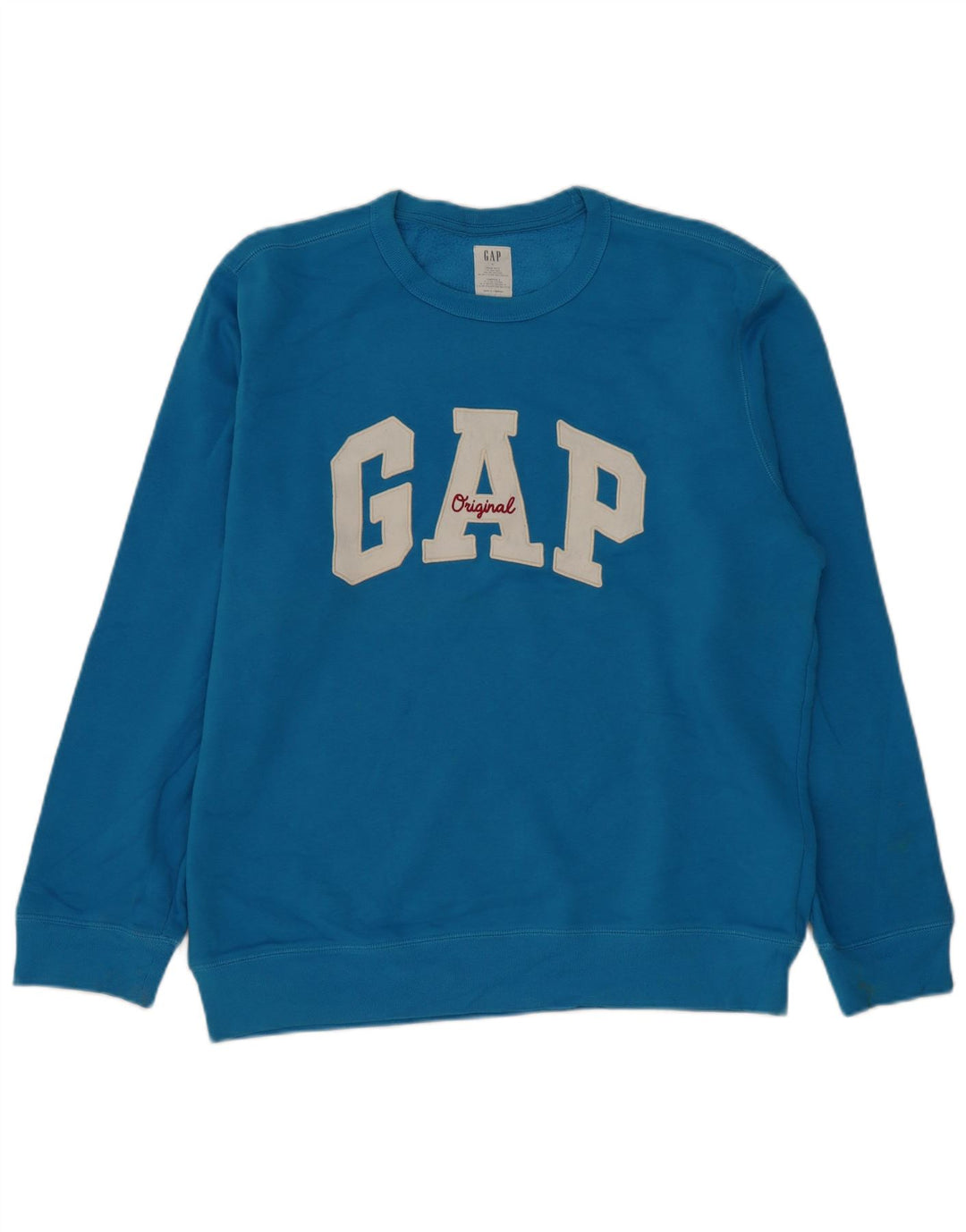 Gap Herre Grafisk Sweatshirt Jumper Stor Blå Bomuld