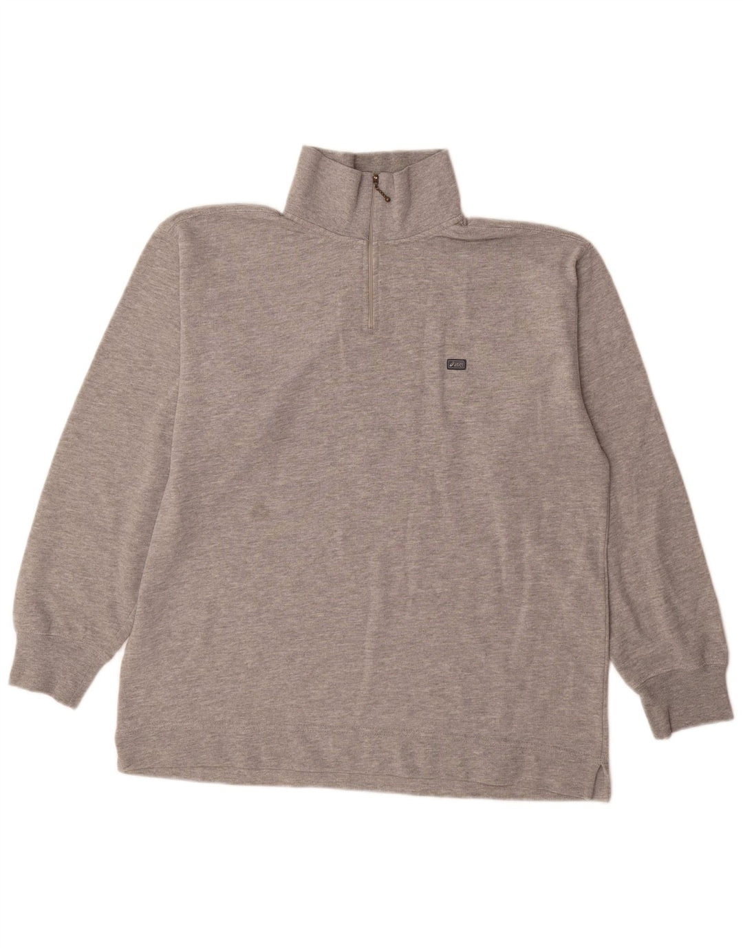 Asics Sweatshirt med lynlås til mænd, stor grå