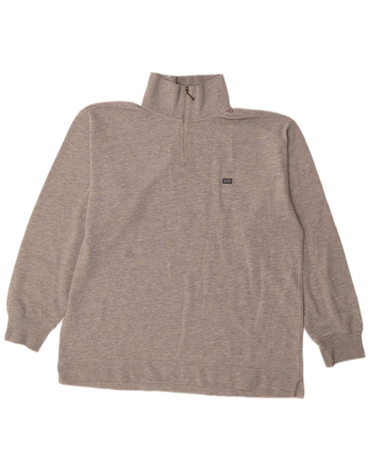 Asics Sweatshirt med lynlås til mænd, stor grå