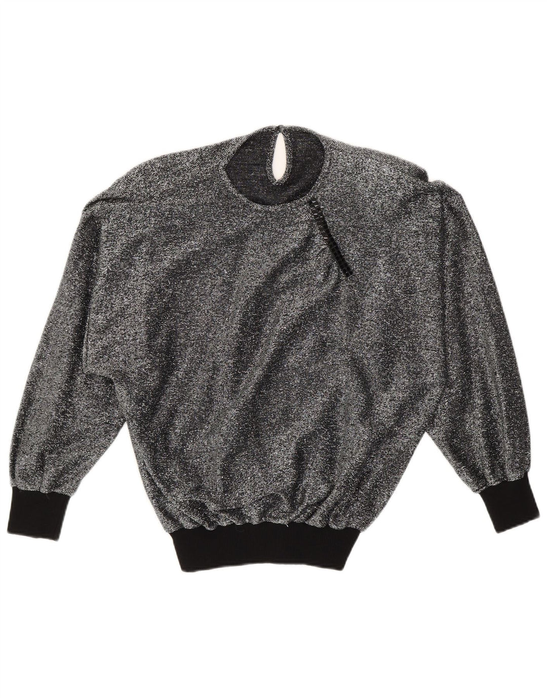 Vintage damebluse Top UK 16 Large Silver
