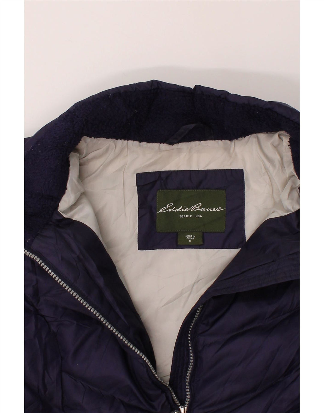 EDDIE BAUER Womens Padded Coat UK 14 Medium Purple Polyester Vintage Eddie Bauer and Second-Hand Eddie Bauer from Messina Hembry 