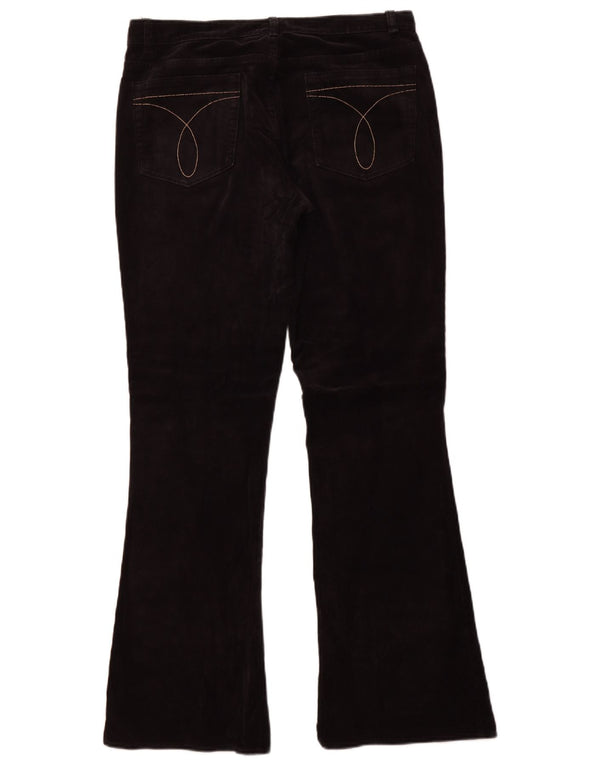 Calvin Klein Dame fløjlsbukser US 13 Large W34 L32 Sort Bomuld