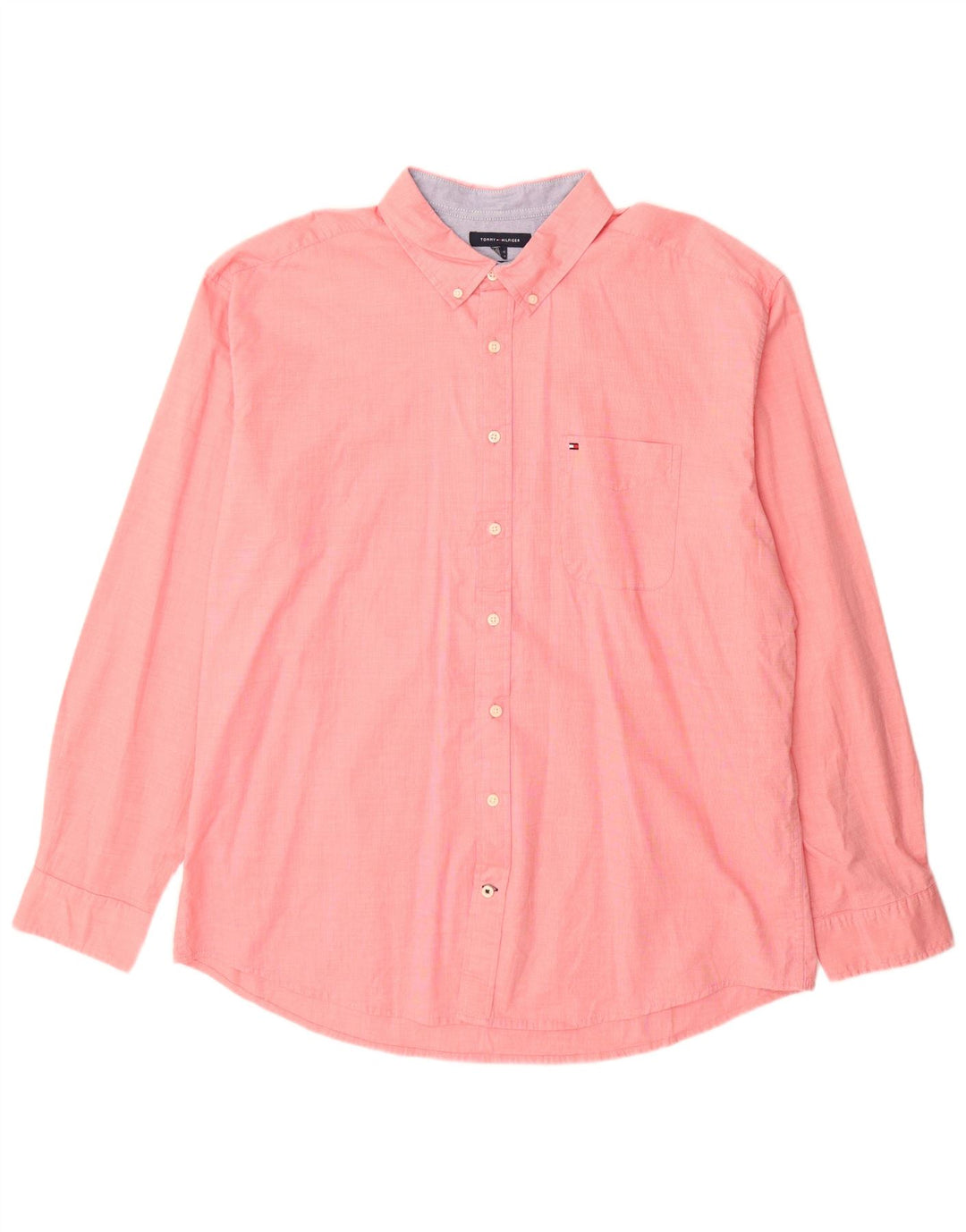 Tommy Hilfiger Herre Classic Fit skjorte 2XL Pink Bomuld