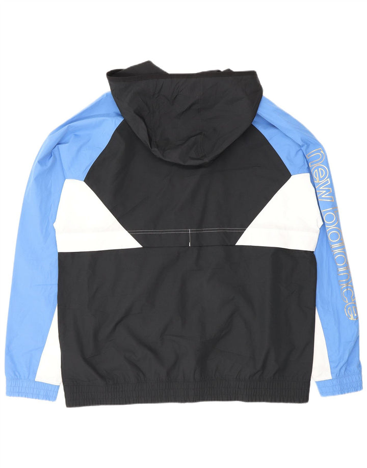 New Balance Herre grafisk træningsdragt Topjakke Stor Sort Colourblock