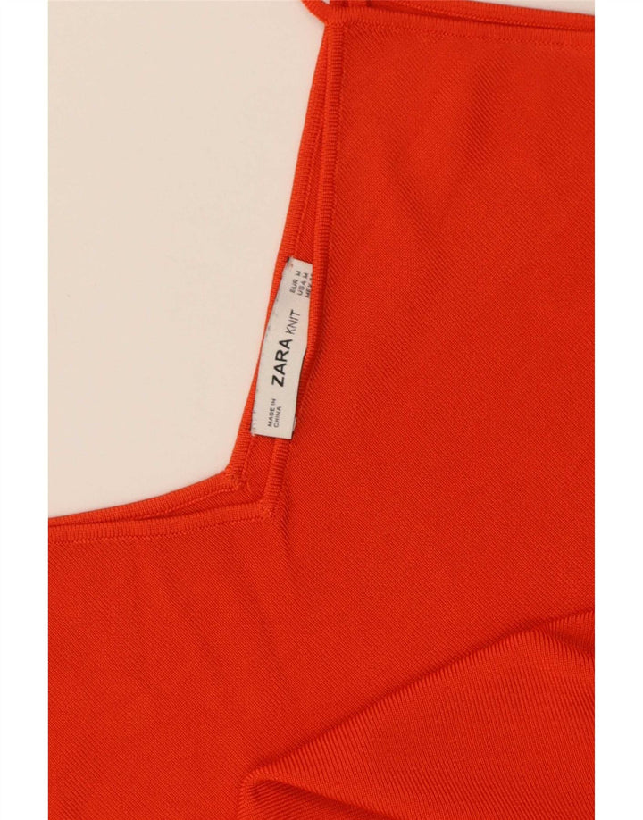 Zara Dame Cami Top UK 12 Medium Rød