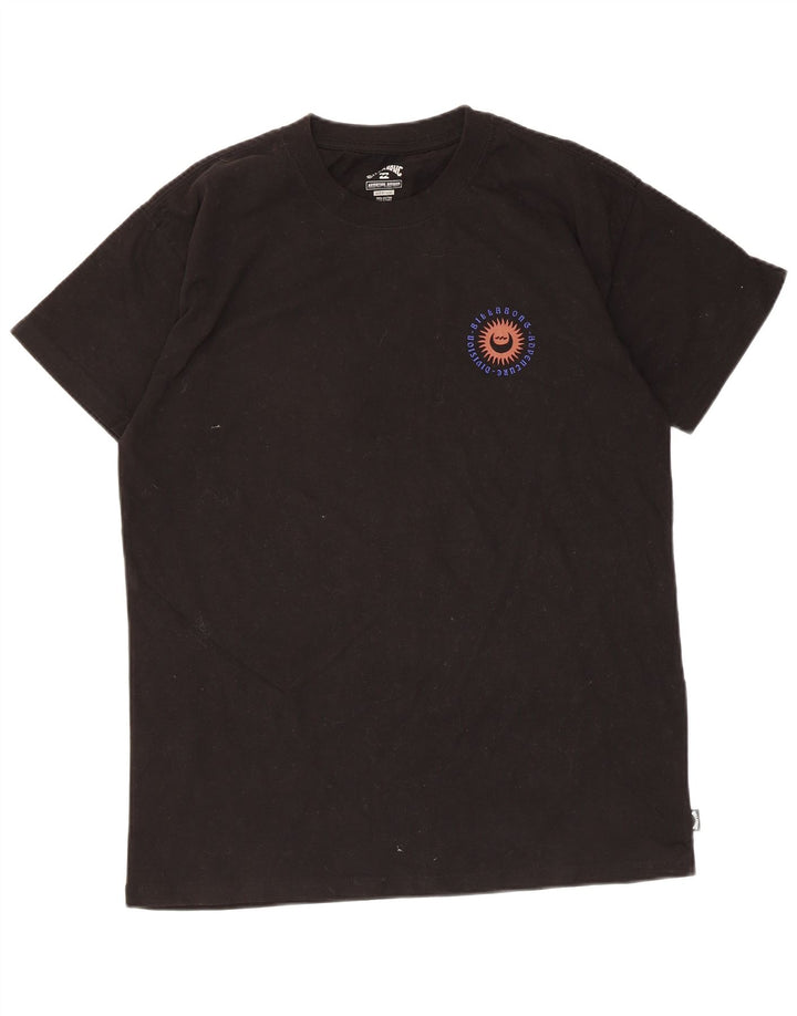 Billabong Herre Grafisk T-Shirt Top Medium Sort Bomuld