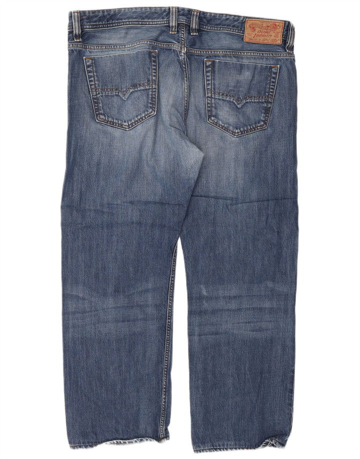 DIESEL Herre Viker Regular Straight Jeans W38 L27 Blå