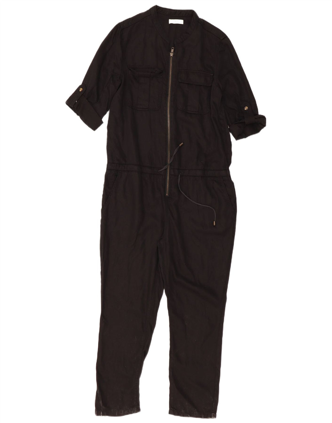 LAB DIP Dame Jumpsuit med 3/4 ærmer EU 38 Medium Sort Tencel