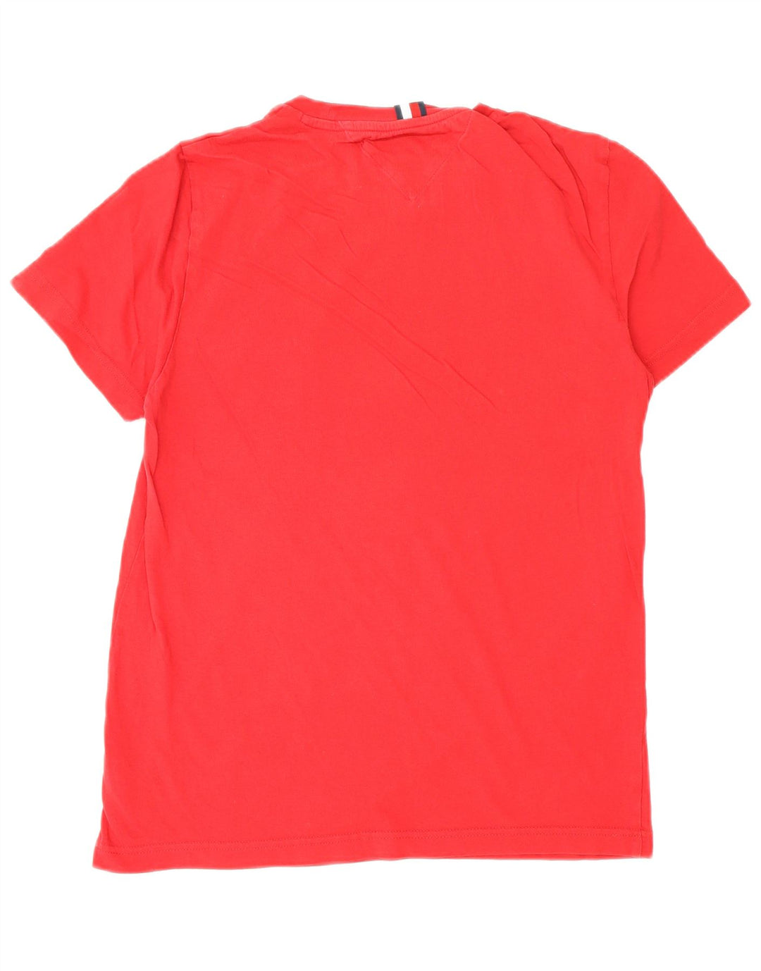 Tommy Hilfiger Herre T-Shirt Top Lille Rød Bomuld