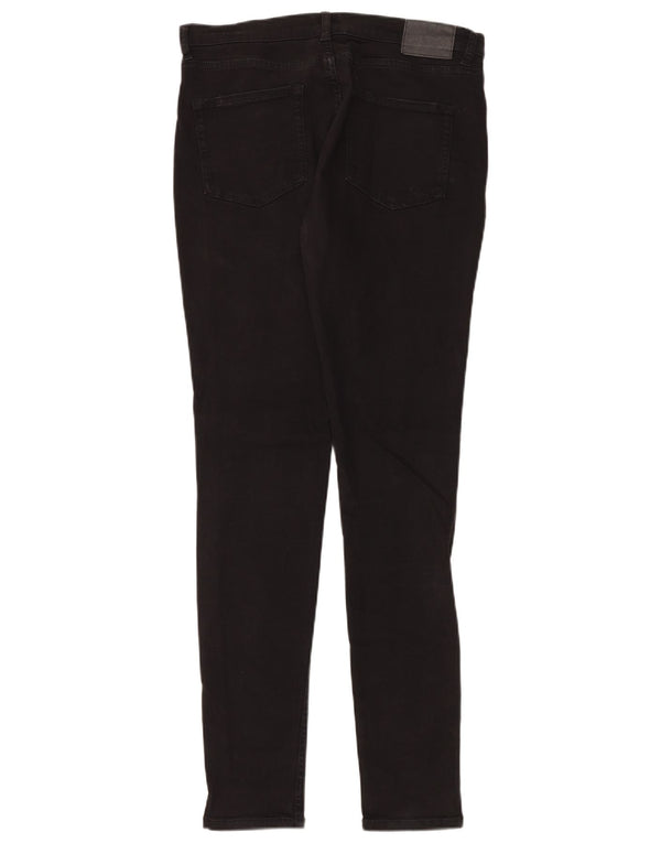French Connection Dame Skinny Jeans UK 14 Large W34 L32 Black Bomuld