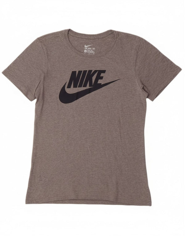Nike grafisk t-shirt top til mænd, lille grå bomuld