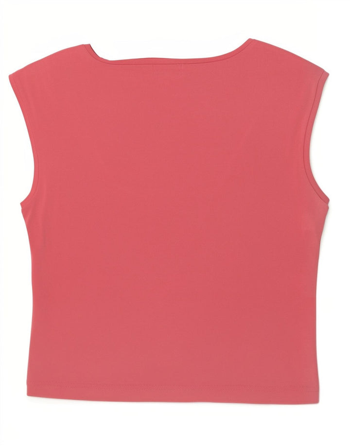 Ted Baker Womens Crop Top Størrelse 4 Large Pink Modal