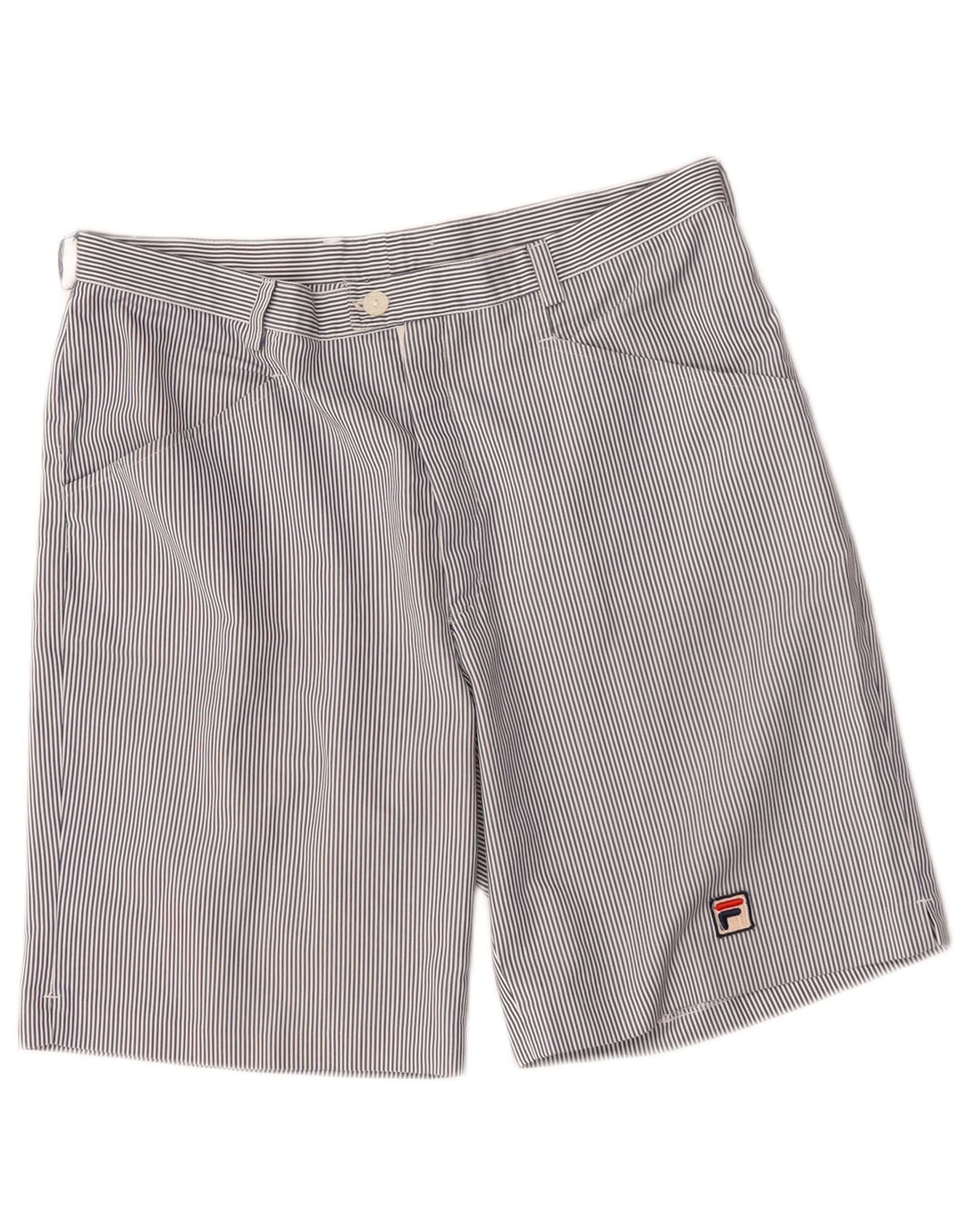 Fila Casual Shorts til kvinder W32, store blå nålestriber
