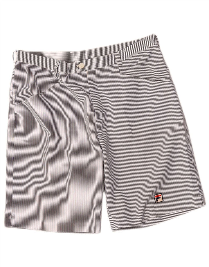 Fila Casual Shorts til kvinder W32, store blå nålestriber