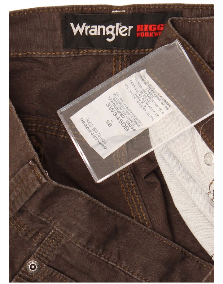 Wrangler Herre Cargo Shorts W38 XL Brun Bomuld