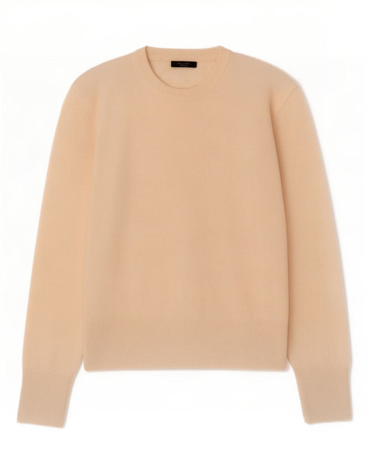 Massimo Dutti Dame Jumper Sweater UK 14 Medium Beige