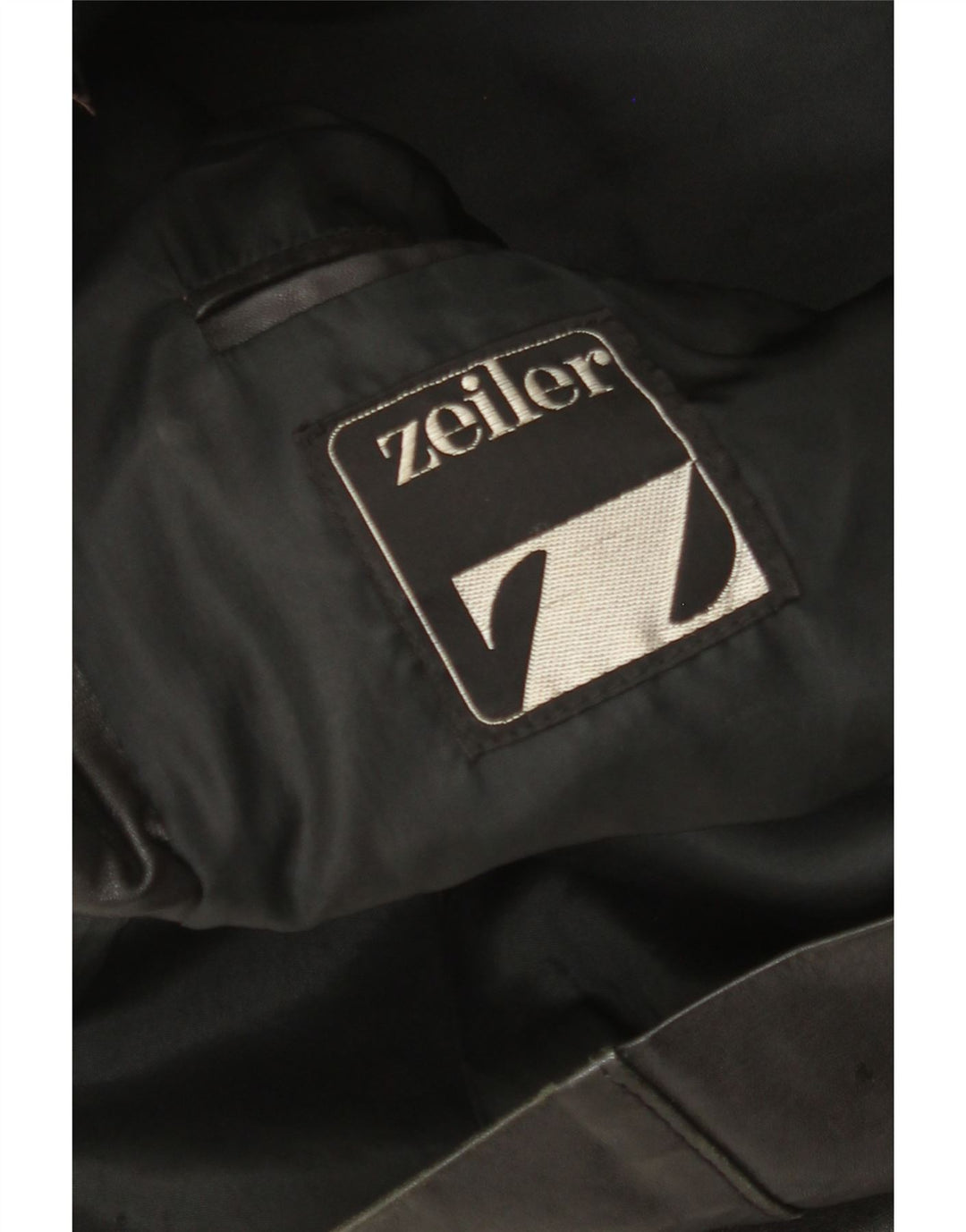 Zeiler Herre Læderjakke UK 40 Large Sort