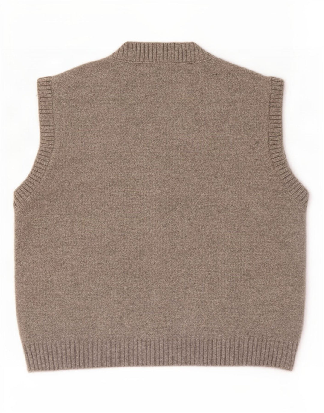 Zara Dame Vest Tank Top UK 16 Stor Grå Uld