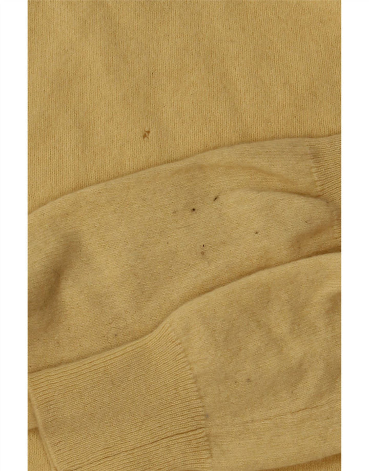 Massimo Dutti Dame Rullehals Sweater UK 6 XS Gul Uld