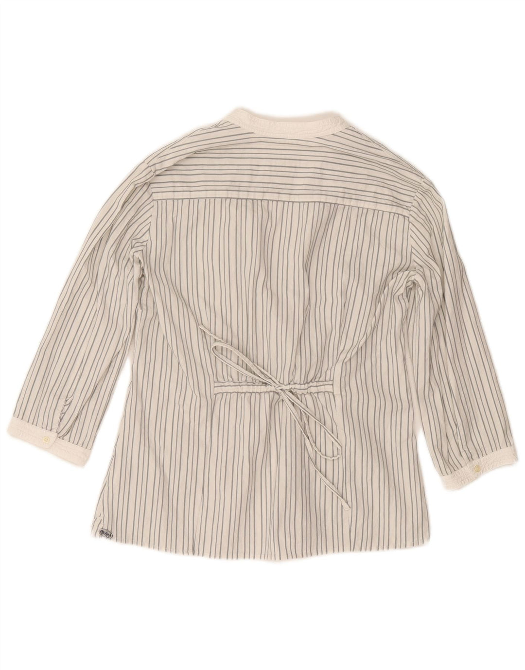 Marlboro Classics Dame 3/4 ærmet bluse Top EU 42 Stor grå nålestribe