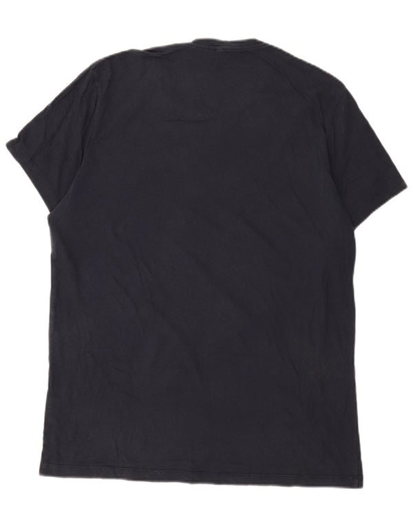 Jack Wills Herre T-shirt Top Medium Marineblå Bomuld