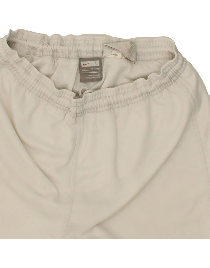 NIKE Boys Sport Shorts 12-13 Years Large White Polyester Vintage Nike and Second-Hand Nike from Messina Hembry 