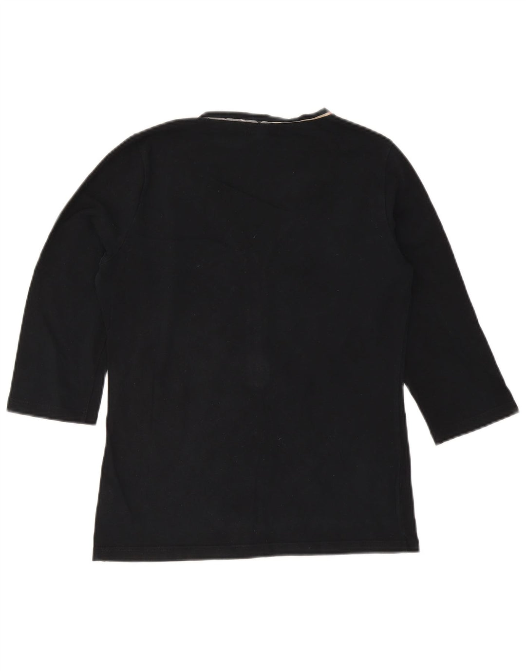 Burberry Dame Top 3/4 ærme UK 14 Large Sort