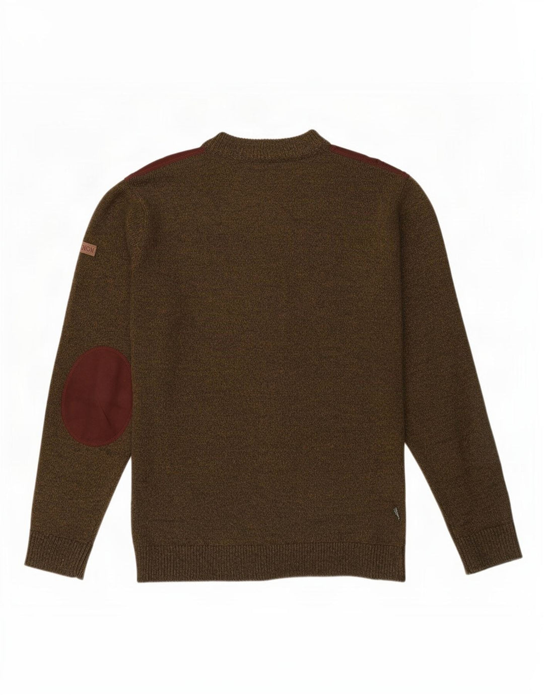 Percussion Herre Crew Neck Jumper Sweater Stor Khaki Colourblock Akryl