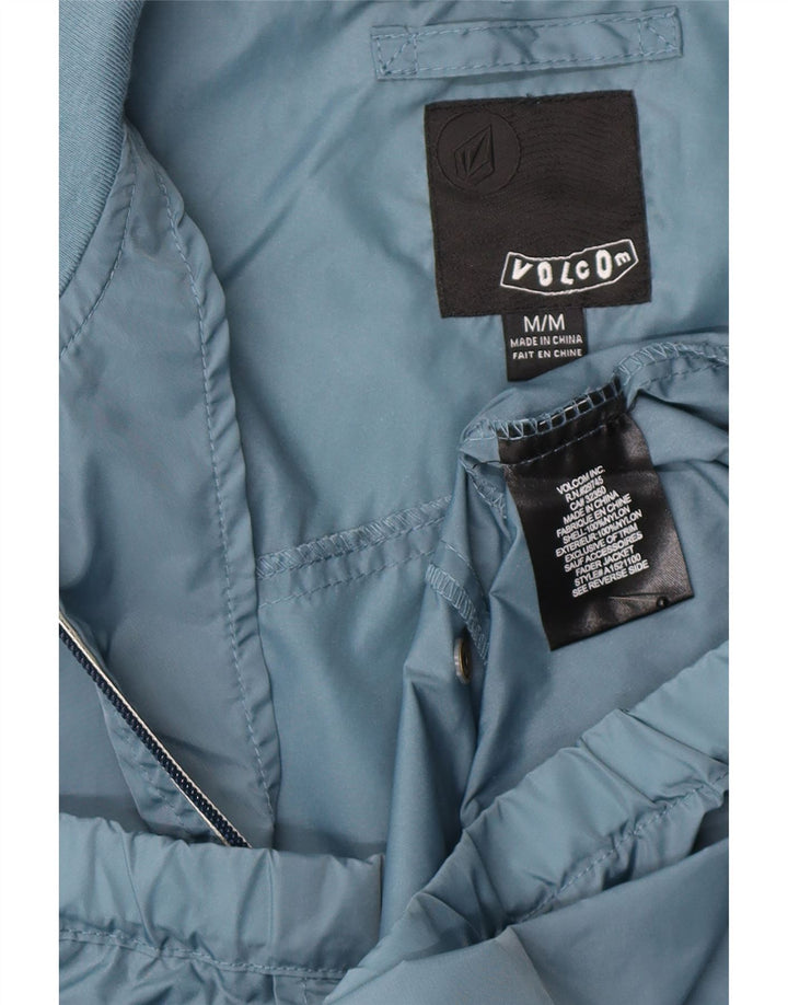 Volcom Regnjakke til mænd UK 38 Medium Blue Nylon