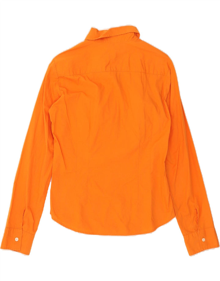 BENETTON Womens Shirt UK 12 Medium Orange Vintage Benetton and Second-Hand Benetton from Messina Hembry 