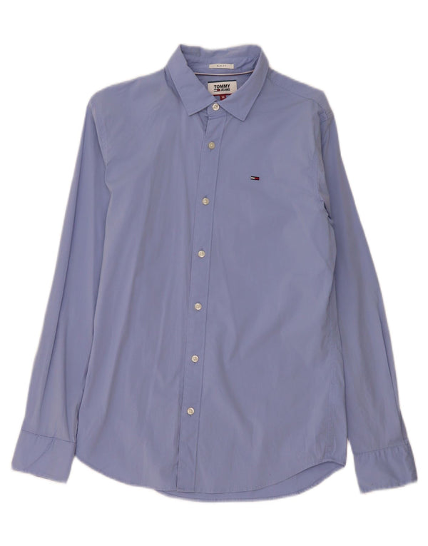 Tommy Hilfiger Herre Slim Fit skjorte Medium Blue Bomuld