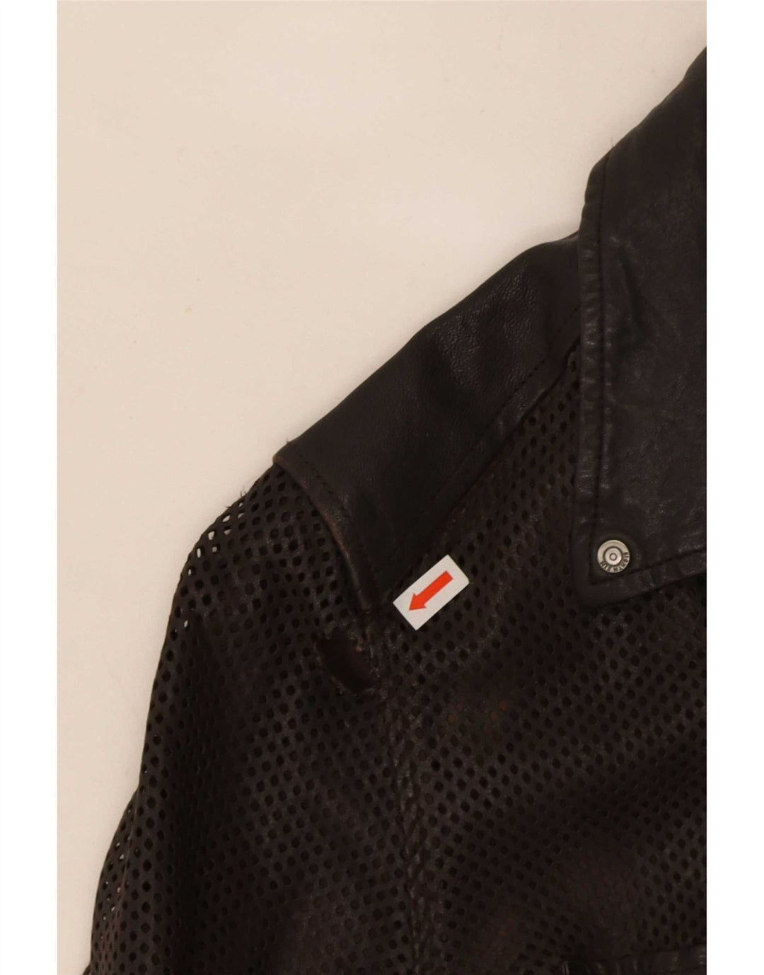 Eightth Sin Womens Læder Biker Jacket UK 10 Small Brown