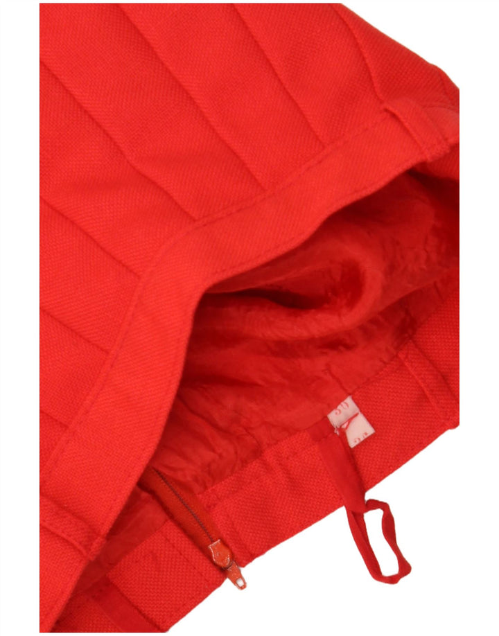 VINTAGE Kniv Plisseret nederdel til kvinder IT 36 XS W24 Rød