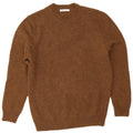 Zara Herre sweater med rund hals, medium brun uld