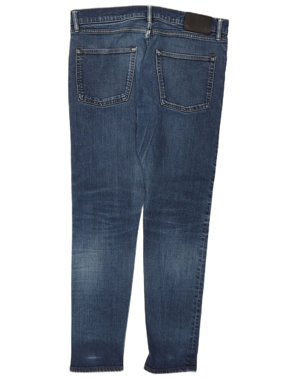 Marks & Spencer Skinny Jeans til mænd W34 L28 Blå bomuld