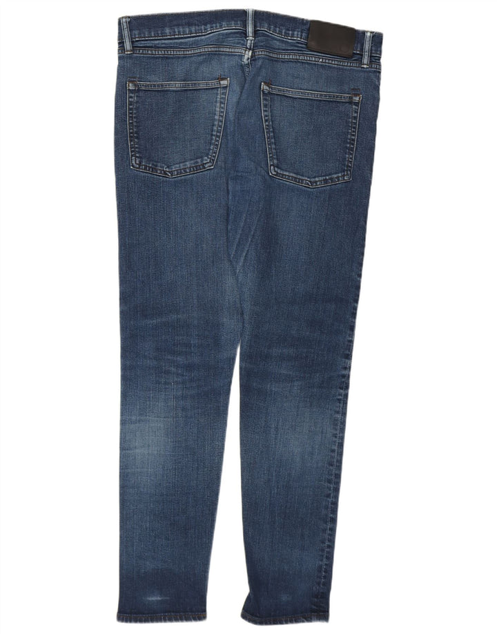 Marks & Spencer Skinny Jeans til mænd W34 L28 Blå bomuld