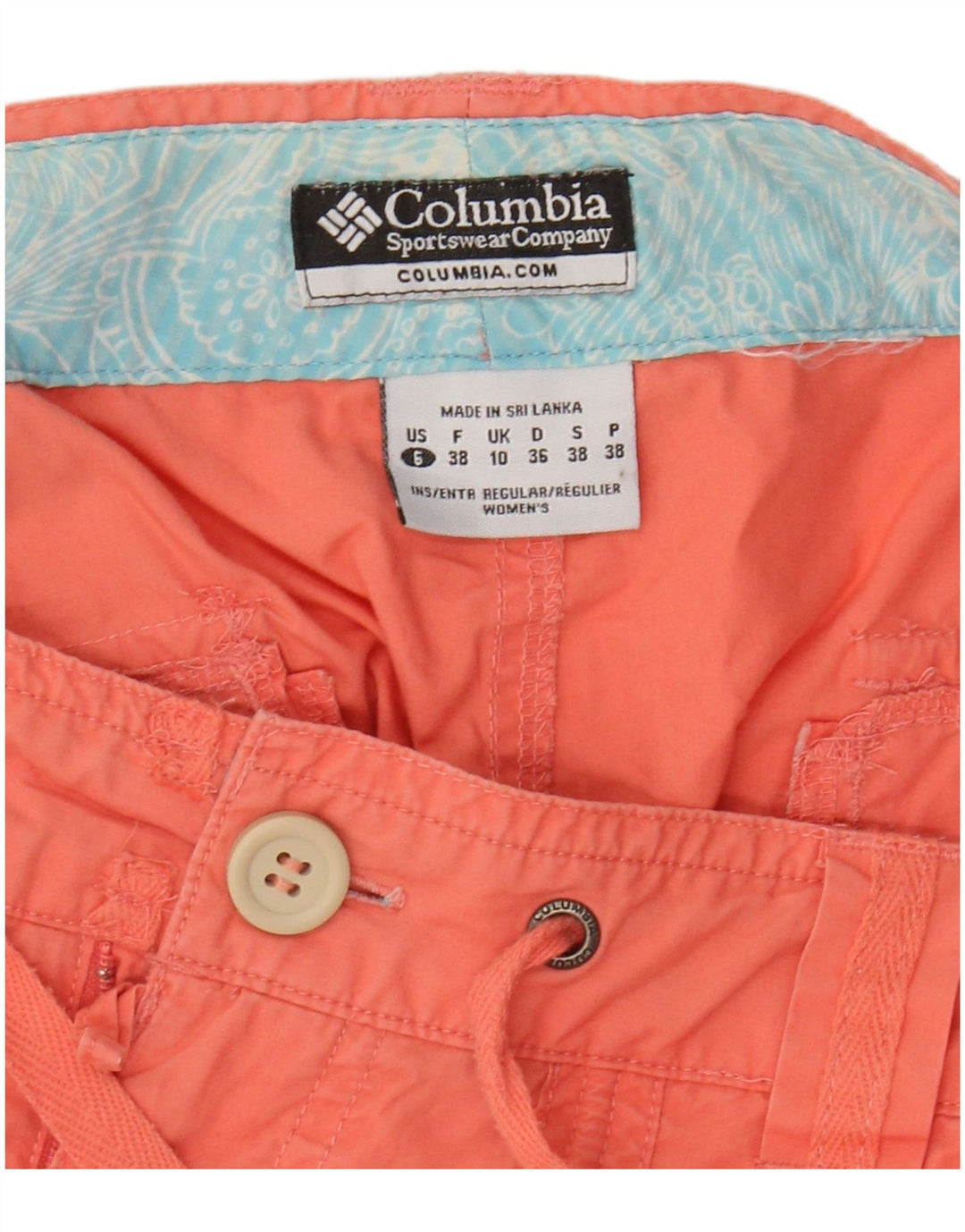 COLUMBIA Casual Shorts til kvinder UK 10 Small W32 Pink