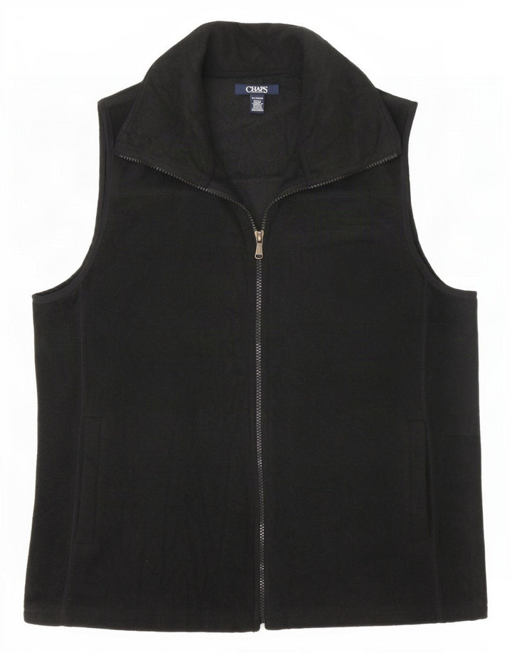 Chaps Dame Fleece Gilet UK 18 XL Sort Polyester