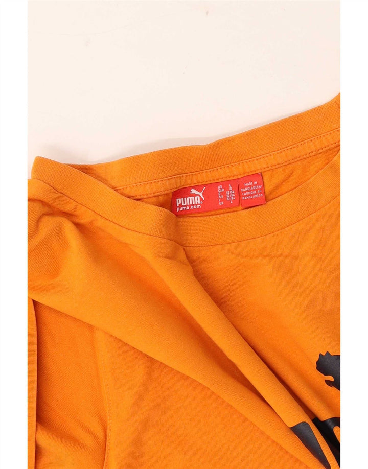 Puma Herre Grafisk T-Shirt Top Stor Orange
